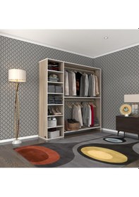Resim Kenzlife giysi dolabı abdurrahman 180*180*40 crd gardırop 