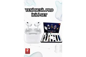 Resim 2025 Model Akıllı Saat ve Yeni Nesil Pro Bluetooth Kulaklık Anc Özelliği 