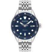 Resim Quantum QMG1024.390 Otomatik Erkek Kol Saati | 46MM, Safir Cam, Gümüş Bilezik, Mavi Kadran 