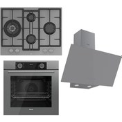 Resim Ferre XE63CPR FRYART - ED078 - D079 Airfry Pişirme Gri Set 