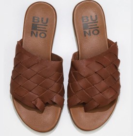 Resim Bueno Shoes Taba Deri Kadın Parmak Arası Terlik 01wq0501 