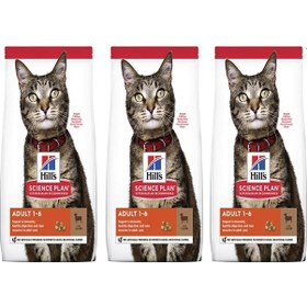 Resim Hill's Science Plan Kuzu Etli Yetişkin Kedi Maması 3 x 3 KG 