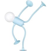 Resim Metabagua Haven 5 En Yeni Kendin Yap Şekilli Sporcu Gece Lambası Yatak Odası, Banyo Ve Noel Dekoru Yatak Odası Masaüstü Atmosfer Lambası Mavi Vw2h85 Beyaz 