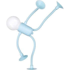 Resim Metabagua Haven 5 En Yeni Kendin Yap Şekilli Sporcu Gece Lambası Yatak Odası, Banyo Ve Noel Dekoru Yatak Odası Masaüstü Atmosfer Lambası Mavi Vw2h85 Beyaz 