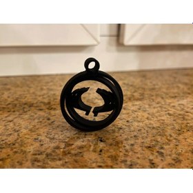 Resim Ssangyong Logolu Hareketli Anahtarlık 1 Adet Siyah 