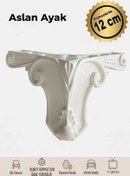 Resim Aslan Ayak 12 Cm Mobilya Tv Ünitesi Kosol Dolap Komidin Genç Ve Çocuk Odası Ayağı Beyaz 