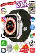 Resim teknotrust 45 mm Apple iPhone 12 Pro Max Uyumlu Akıllı Saat Watch 9 Max+2024 45mm Kordon Hediyeli Amoled Ekran 