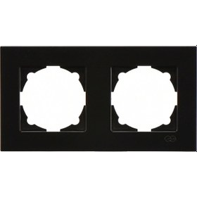 Resim Günsan Eqona Metalik Siyah İkili Çerçeve 