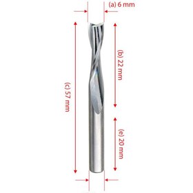 Resim Titi 5534 Pozitif Uzun Helis Kesim Karbürü 6mm Z2 (Sap:6mm) 