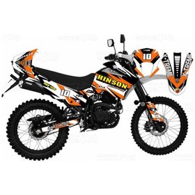 Resim Mondial X-Treme Max 150 Hinson Design Turuncu Sticker Set 