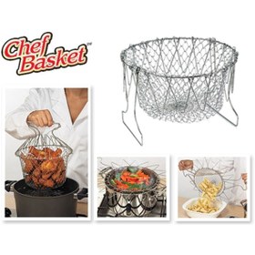 Resim ÖYKÜ VE YİĞİT Chef Basket Çok Fonksiyonlu Pratik Süzgeç 