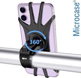 Resim Microcase Universal Bisiklet Motosiklet Çocuk Arabası Silikon 360 Derece Telefon Tutucu - AL4682 