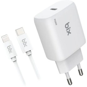 Resim Bix Bx-cl20ta 20w Pd Hızlı Şarj Adaptörü 3a Usb-c'den Lightning K 