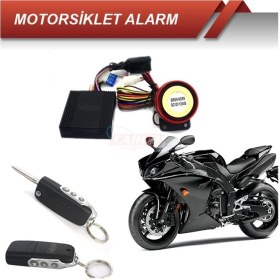 Resim motosiklet alarm 12v kumanda oto aksesuar premium 