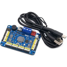 Resim 32 Kanal Servo Motor Robot Kontrol Kartı Ver 3.2 Ps2 Kol Joystik 