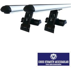 Resim Cross Volkswagen Jetta 2006-2010 İle Uyumlu Oluksuz Tip Ara Atkı Portbagaj Taşıyıcı 