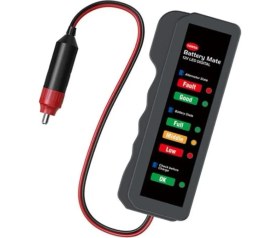 Resim Sline M-007 Dijital Akü Test Cihazı 12V LED Gösterge ile Akü Durumu Ölçer 