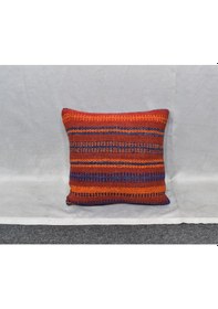 Resim Zehra Abla Halı Yeni El Dokuma Dekoratif Kilim Kırlent Yastık Kılıfı 6560 Çok Renkli 