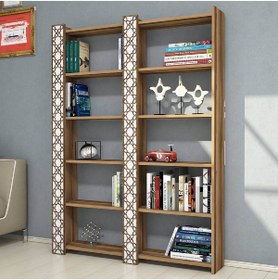 Resim Variant Mobilya City Ikili Kitaplık V1009 - Ceviz / Beyaz 