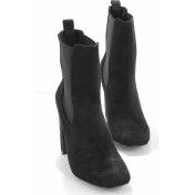 Resim Bambi Siyah Süet Kadın Bot & Bootie K02221500202 