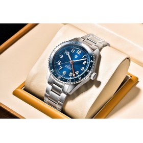 Resim Pagani design PD-1784 Erkek Saati Otomatik GMT Paslanmaz Çelik Kayışlı Japon NH34A Hareket Safir Cam Su Geçirmez 