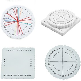 Resim 1 adet Yuvarlak ve Kare Bilezik Örme Disk Tepsi Örgü İpi Düğüm Örme Takı Tasarım Tahtası 