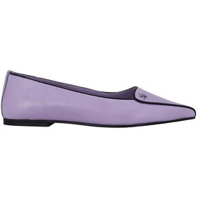 Resim Disparita 251001 Hakiki Deri Kadın Babet Modeli Mor 