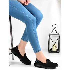 Resim Pierre Cardin Pc-30168 Ortopedik Kadın Bağcıksız Spor Ayakkabı Siyah 