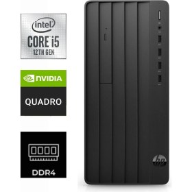 Resim Hp Pro Tower 290 G9 I5-12400 9M938AT-170 64GB 2tb Quadro T400 Freedos Masaüstü Bilgisayar 