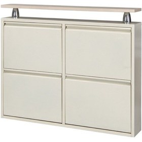 Resim Kaser Metal Krem Ayakkabılık 2+2 