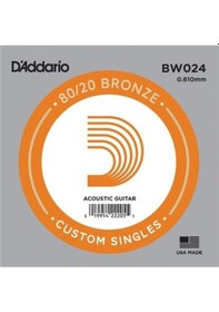 Resim Daddario Bw024 80/20 Bronze .024 - Akustik Gitar Tek Tel 