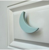Resim Pomerol Mavi Ay Dolap Kulpu - Çocuk Odası, Mutfak Ve Banyo İçin Şık Ve Dayanıklı Mobilya Kulp 