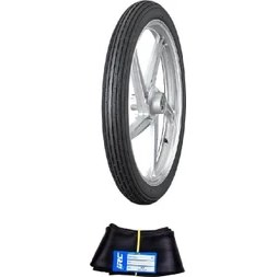 Resim IRC 19 Jant 2.00-19 Tube Type F (Ön) NF-7 Motosiklet Dış Lastiği + 2.00-19 İç Lastik Seti 
