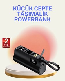 Resim Bfs Dahili Konektörlü 20w Hızlı Şarj Mini Taşınabilir Powerbank Çok Renkli 