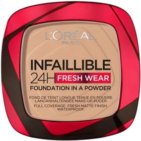 Resim Loreal Paris Infaillible 24H Fresh Wear Fondation İn A Powder Powder - Fondöten No: 120 9gr 