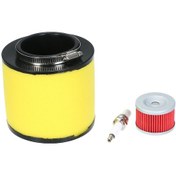 Resim Padalink Honda Trx400/trx450/trx350 İçin Yüksek Kaliteli Yağ Filtresi Ve Hava Filtresi Takımı - 1995-2006 Modelleri Sarı 