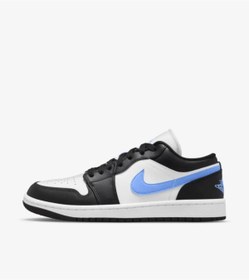 Resim Nike Air Jordan 1 Low Black University Blue White (w) Kadın Spor Ayakkabı 