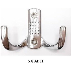 Resim Kenzlife Elbise Banyo Askılığı Krom Metal Askı Askılık 08 Adet Siyah 