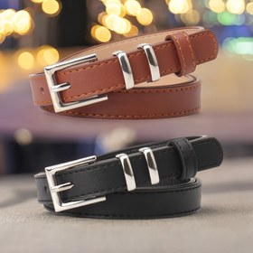 Resim Yeni Şık ve Çok Yönlü Basit Pin Tokalı Kemer, İnce Kotlarla Birleştirilerek Kadın Aksesuarları İçin Rahat ve Sophistike Bir Görünüm İçin Mükemmel. 