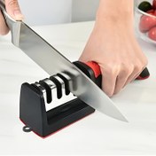 Resim 1pc Profesyonel 4 Aşamalı Bıçak Bileme Aparatı, Tungsten Çeliği, Elmas ve Seramik Bileme Taşları ile Mutfak Bıçakları için 