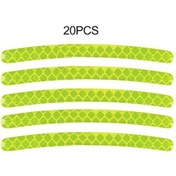 Resim Jms Tekerlek Yansıtıcı Şerit Su Geçirmez Araba Aksesuarları Tekerlek Göbeği Etiketi Sürüş Bandı 