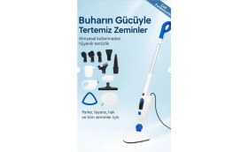 Resim Braventa Collection Bright Elegance BE-3430 1300W Çok Fonksiyonlu Buharlı Temizlik Makinesi 10 Aksesuarla 