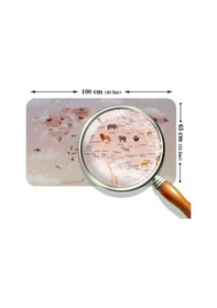 Resim Eğitici Dünya Haritası Dünya Atlası Çocuk Ve Bebek Odası Duvar Sticker -60x105-3799 - Renkli Çok Renkli 