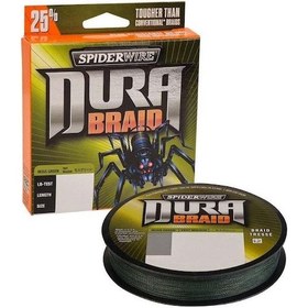 Resim Spiderwire Dura Braid İp Misina Moss Green 0.28mm - 135m - 22.5kg 