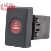 Resim SAGEMFR 500105 Dörtlü Flaşör Düğmesi Logan 