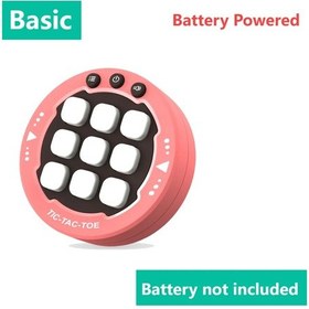 Resim 3'ü 1 Arada Tic-tac-toe Oyunu El Bulmaca Oyun Konsolu Elektronik Çocuk Basic Pink İspanya 