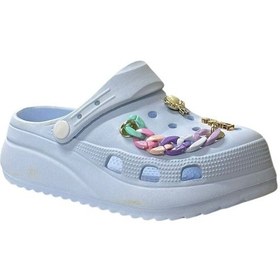 Resim Akınal Bella E428 Buz Mavi Kadın Hastane Sabo Terlik Sandalet 6916 Renkli Çok Renkli 