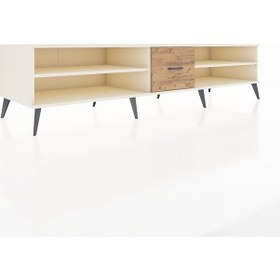 Resim Kronos Tv Ünitesi 2 Raflı Tek Çekmeceli 220x59x51 Aytaşı-aytaşı/çam Aytası/atlas Çam - Aytası 