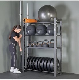 Resim Kettlebell Sağlık Topu Bar Pilates Topu Ağırlık Plakası Çok Amaçlı Stand 