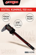 Resim RAYNO BBS HOME Kumpas Dijital Karbon Fiber Hassas 150mm Kalınlık Ölçer 1. Sınıf 